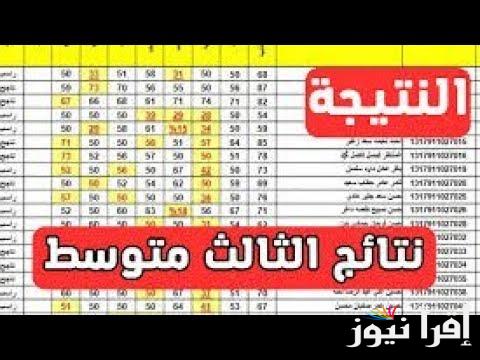 من هُنا.. نتائج الثالث متوسط 2024 الدور الثاني pdf موقع نتائجنا عبر موقع وزارة التربية العراقية وملازمنا