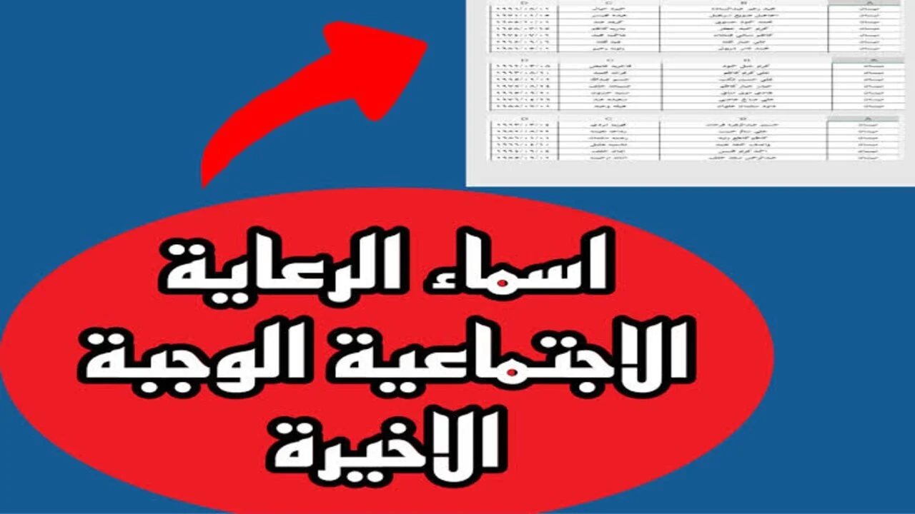 HERE.. اسماء الرعاية الاجتماعية الوجبة الأخيرة 2024 ببغداد وكافة المناطق العراقية عبر منصة مظلتي spa.gov.iq