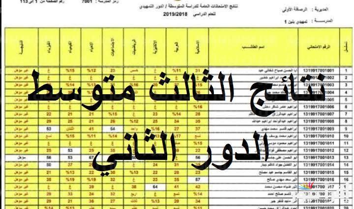 متى ظهور نتائج الثالث متوسط 2024 الدور الثاني ورابط الاستعلام عن النتائج عبر epedu.gov.iq