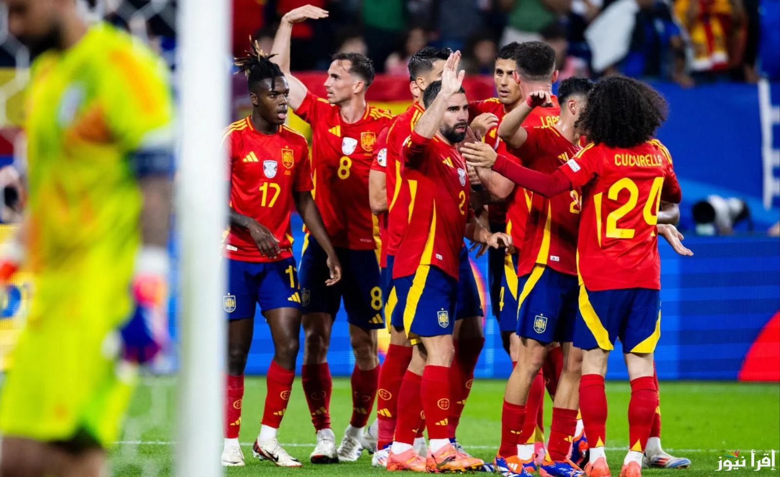 تشكيل إسبانيا ضد الدنمارك اليوم في دوري الأمم الأوروبية والقنوات الناقلة
