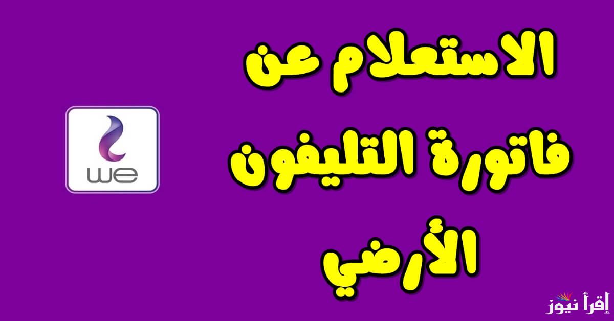 سددها الأن … الاستعلام عن فاتورة التليفون الارضي 2024 لشهر ديسمبر من موقع المصرية للاتصالات