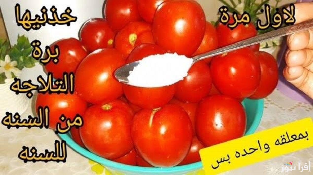 طريقة تخزين الطماطم صلصة ومجففة والحفاظ على نكهتها وجودتها لمدة عام كامل
