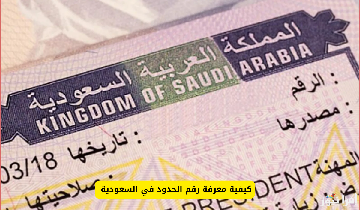 خطوات وطريقة الاستعلام عن رقم الحدود في السعودية إلكترونيًا عبر منصة أبشر