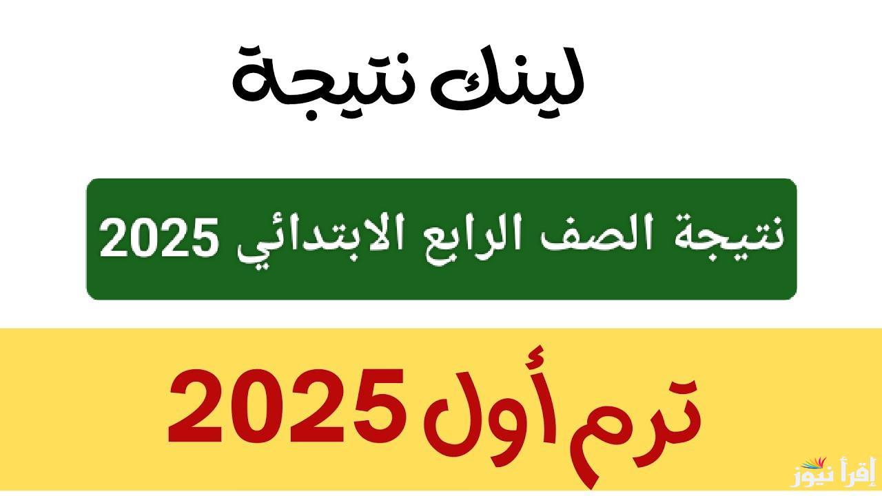 رابط نتيجه الصف الثالث والرابع الابتدائي 2025 عبر موقع eduserv.cairo وخطوات الاستعلام عنها