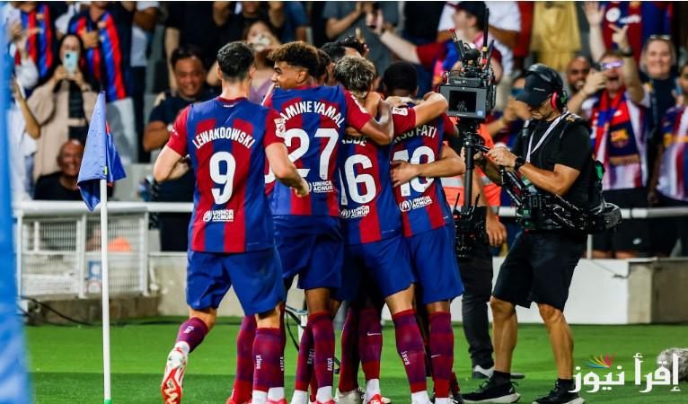 تشكيلة برشلونة امام لاس بالماس في الدوري الأسباني وموعدها على القنوات الناقلة