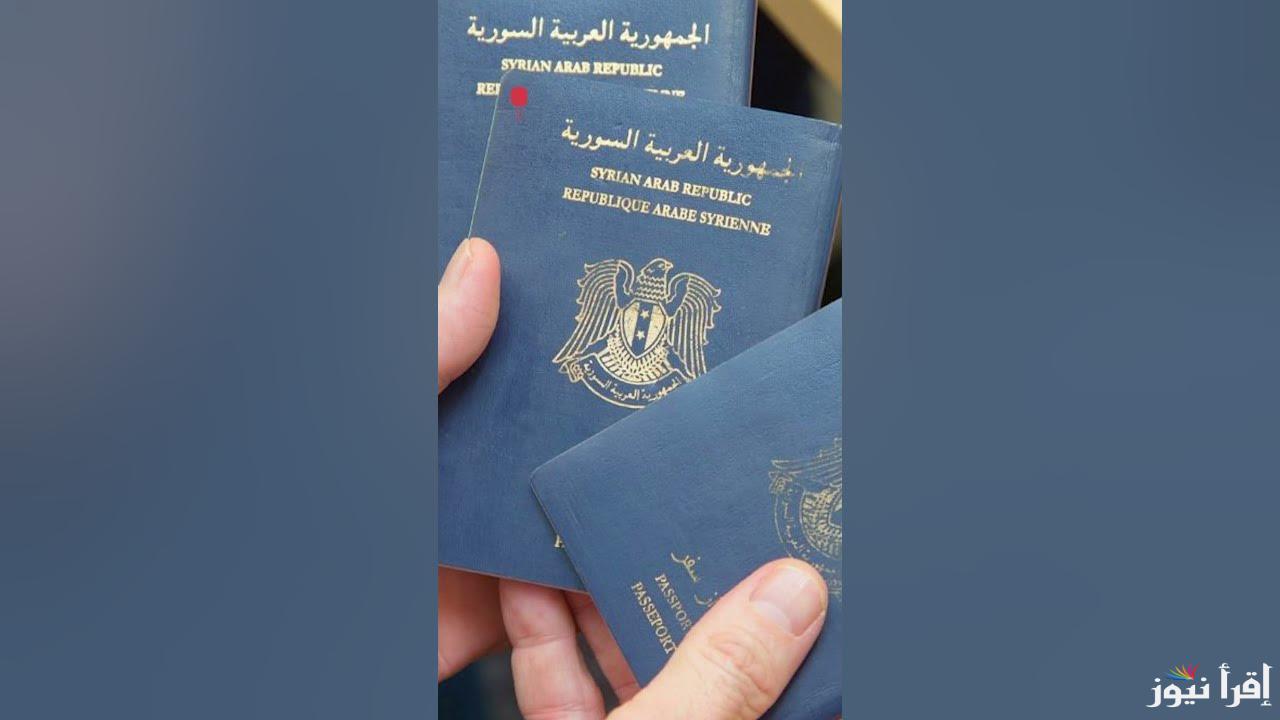 خطوات التسجيل عبر منصة انجز 2025 syria-visa.sy وحجز جواز السفر السوري اون لاين صالح 6 سنوات