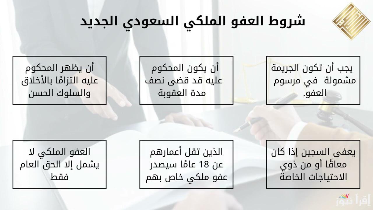 شروط العفو الملكي السعودي الجديد 1446 وخطوات التقديم من علي منصة أبشر