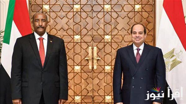 الرئيس السيسي يستقبل رئيس مجلس السيادة السوداني عبدالفتاح البرهان