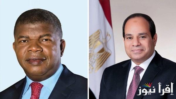 قمة مصر وأنغولا: تعزيز التعاون في مجالات الاتصالات والإسكان والبنية التحتية
