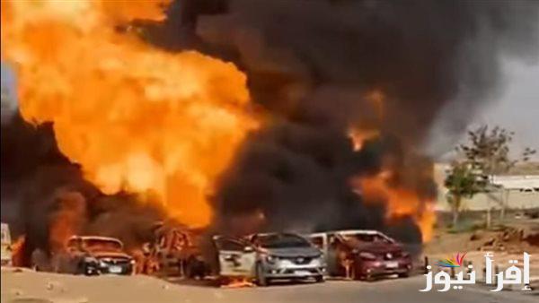 عودة خط الغاز بطريق الواحات للعمل خلال 24 ساعة