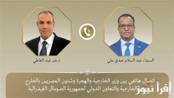 وزير الخارجية: الروابط الأخوية بين مصر والصومال قوية