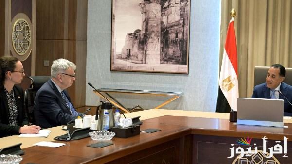 رئيس الوزراء يناقش مع السفير الألماني في القاهرة القضايا المشتركة