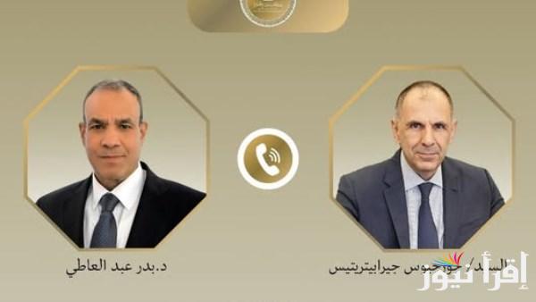 مصر تشكر اليونان على دعمها في المحافل الدولية والاتحاد الأوروبي