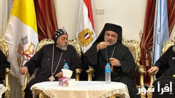 الأنبا عمانوئيل يستقبل الرهبان لتقديم التعازي في وفاة البابا فرنسيس