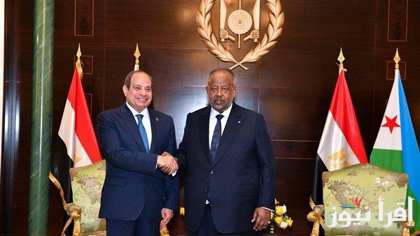 الرئيس السيسي يعلن عن إنشاء مجلس الأعمال المصري الجيبوتي