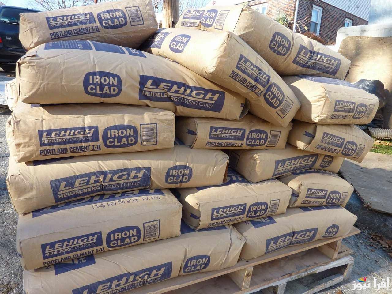 ارتفاع سعر طن الأسمنت في السوق المصري اليوم السبت 3 مايو 2025