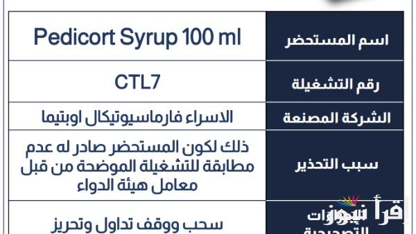 سحب دفعة من علاج الحساسية والربو