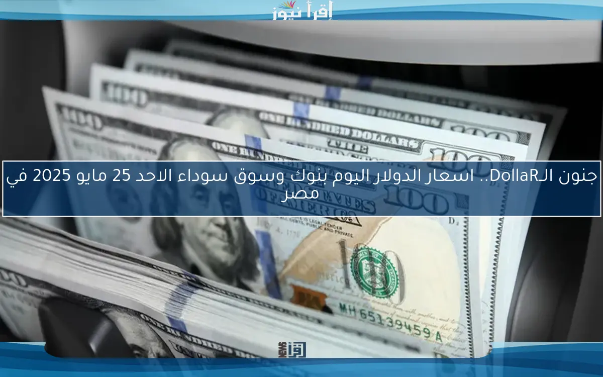 جنون الــDollaR.. اسعار الدولار اليوم بنوك وسوق سوداء الاحد 25 مايو 2025 في مصر