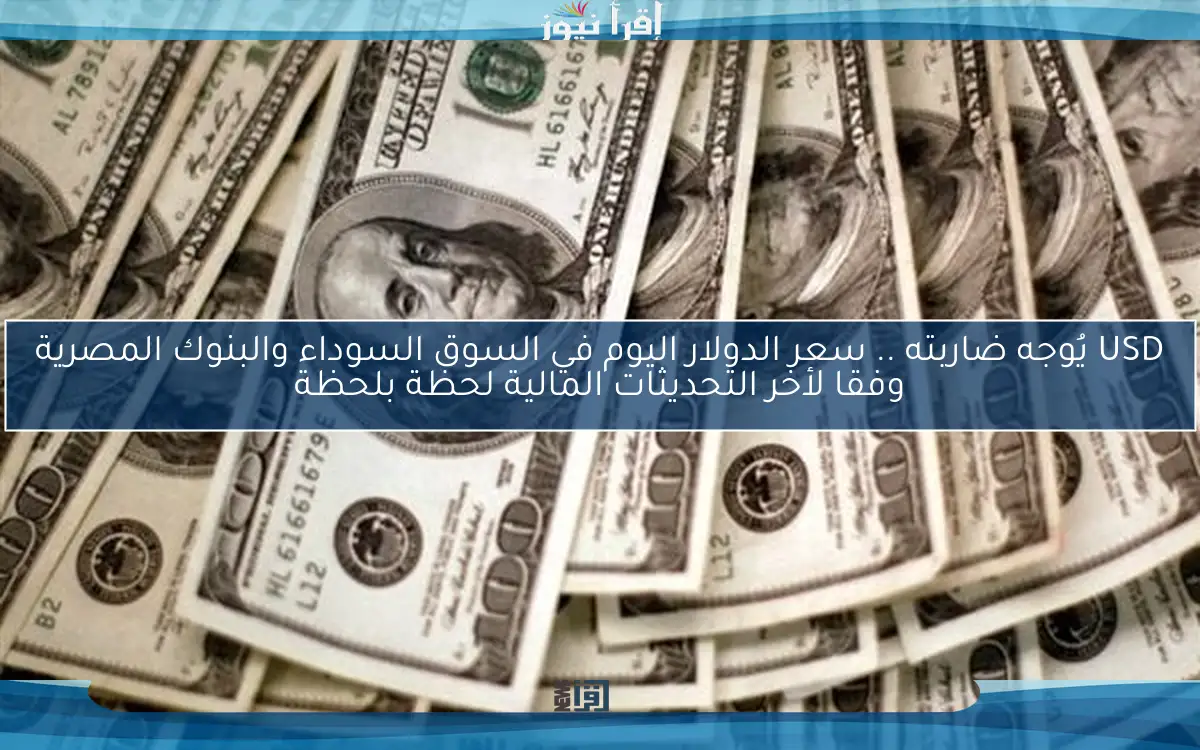 USD يُوجه ضاربته .. سعر الدولار اليوم في السوق السوداء والبنوك المصرية وفقا لأخر التحديثات المالية لحظة بلحظة