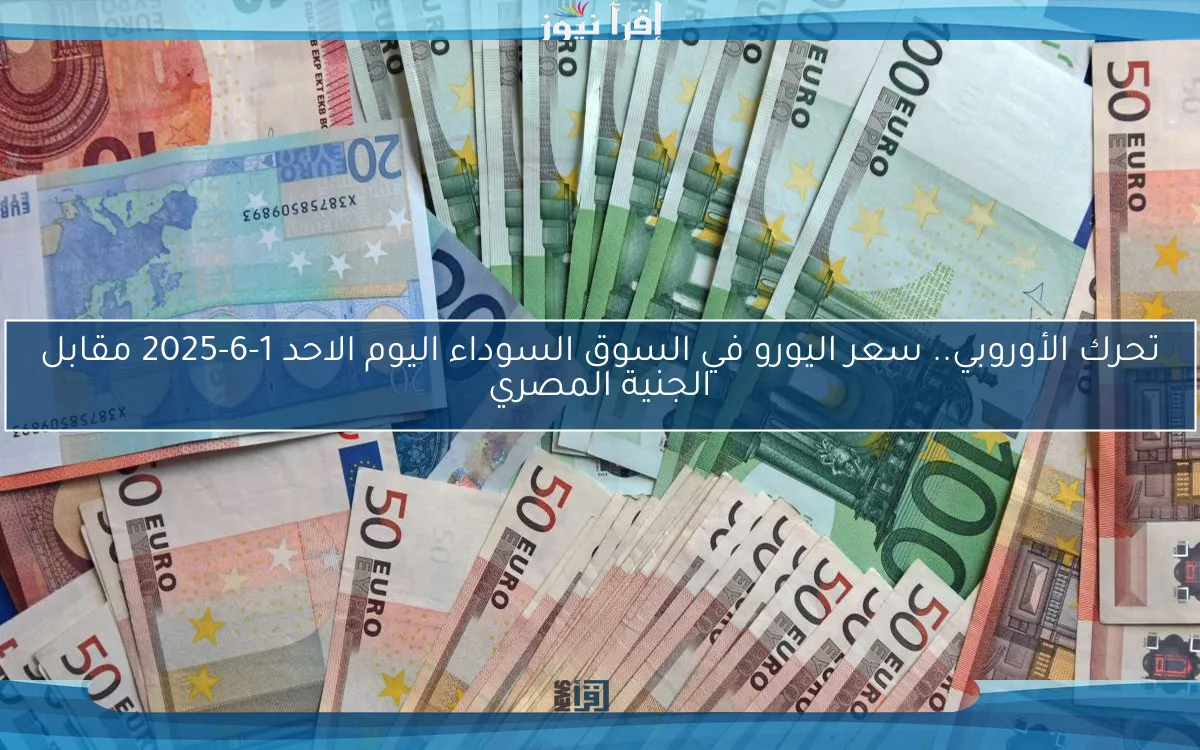 تحرك الأوروبي.. سعر اليورو في السوق السوداء اليوم الاحد 1-6-2025 مقابل الجنية المصري
