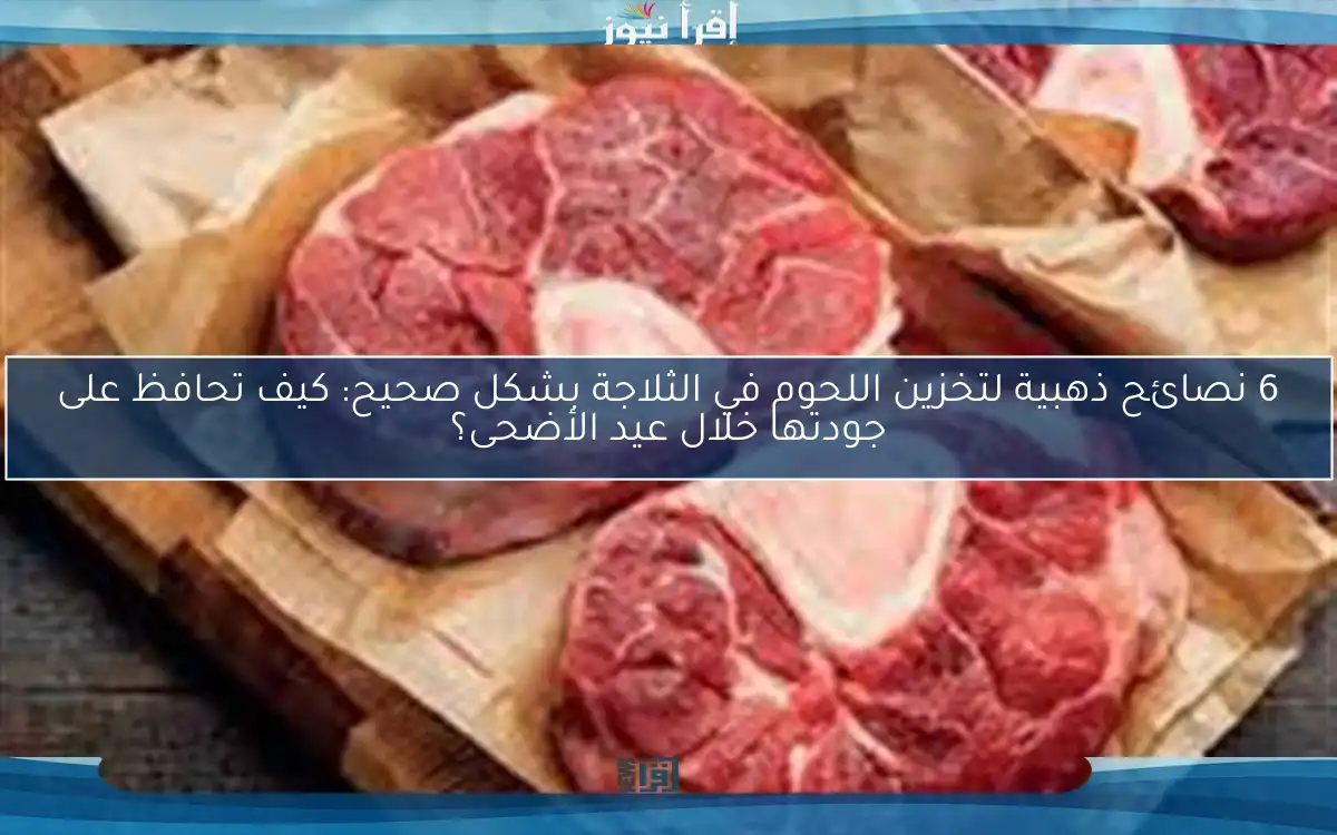 6 نصائح ذهبية لتخزين اللحوم في الثلاجة بشكل صحيح: كيف تحافظ على جودتها خلال عيد الأضحى؟