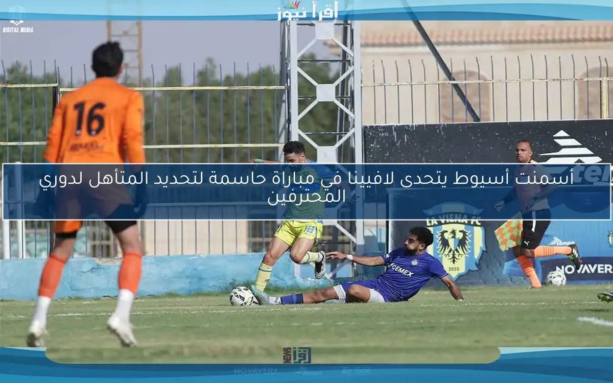 أسمنت أسيوط يتحدى لافيينا في مباراة حاسمة لتحديد المتأهل لدوري المحترفين
