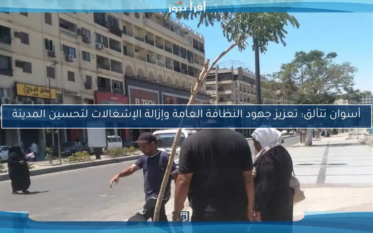 أسوان تتألق: تعزيز جهود النظافة العامة وإزالة الإشغالات لتحسين المدينة