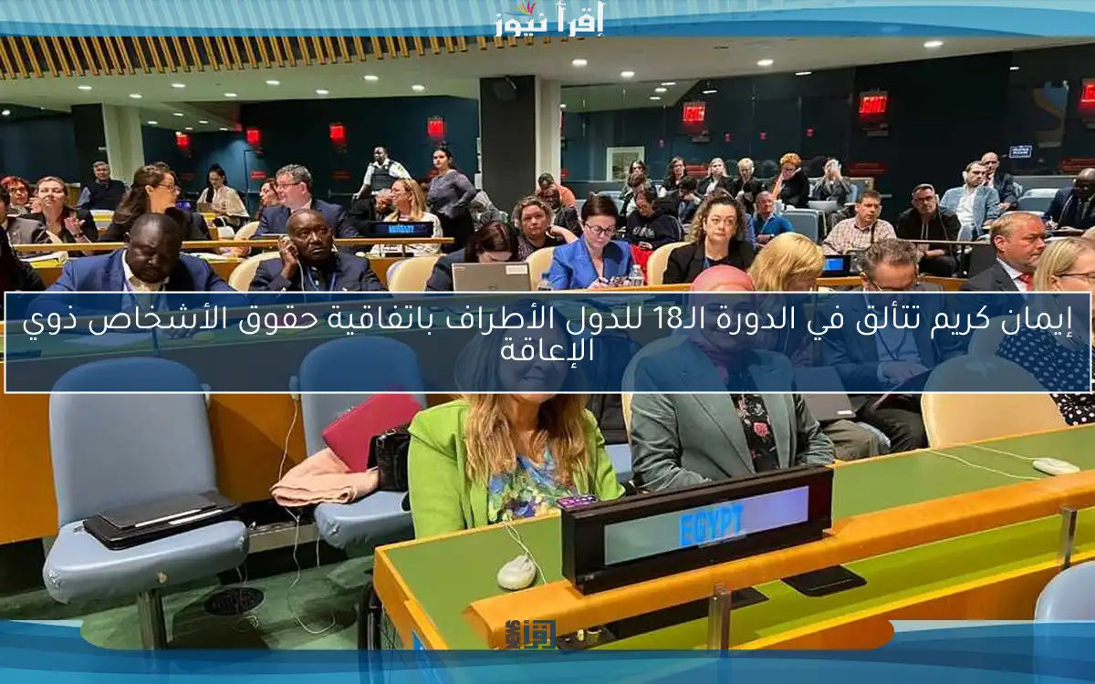 إيمان كريم تتألق في الدورة الـ18 للدول الأطراف باتفاقية حقوق الأشخاص ذوي الإعاقة