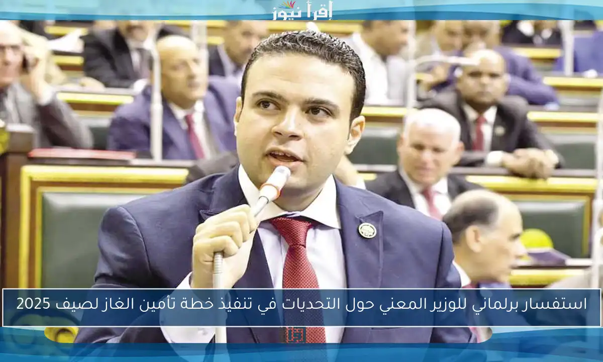 استفسار برلماني للوزير المعني حول التحديات في تنفيذ خطة تأمين الغاز لصيف 2025