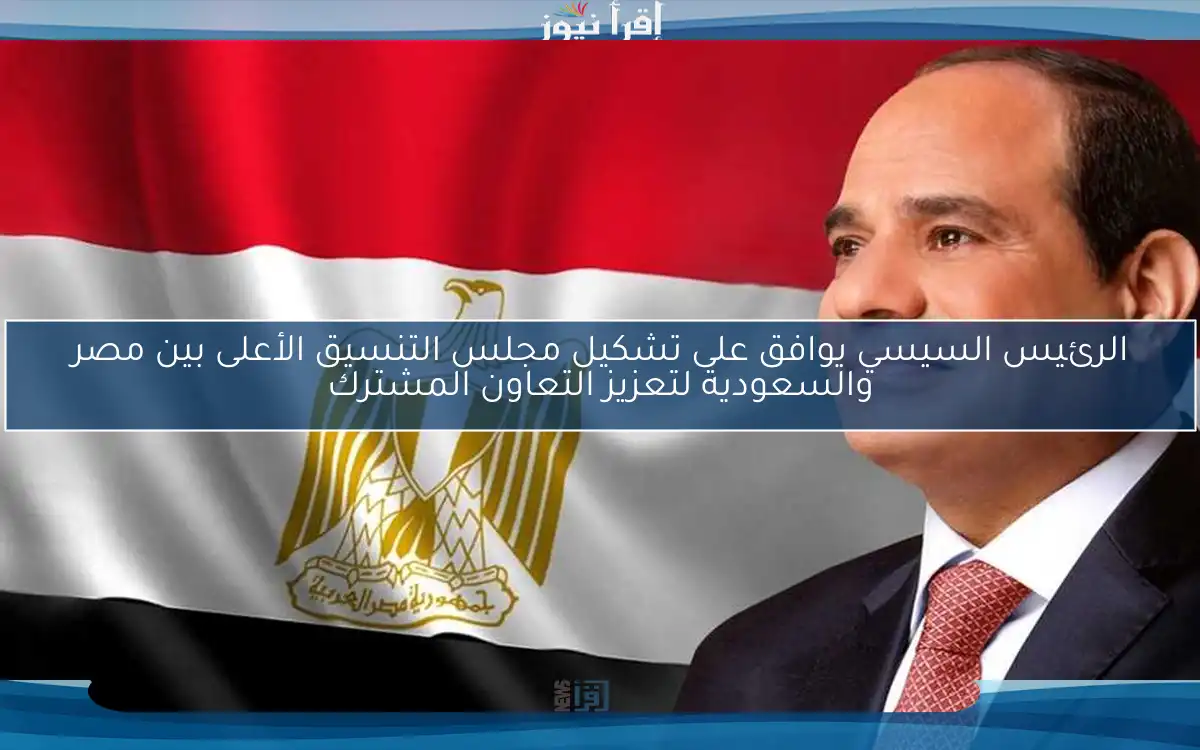 الرئيس السيسي يوافق على تشكيل مجلس التنسيق الأعلى بين مصر والسعودية لتعزيز التعاون المشترك