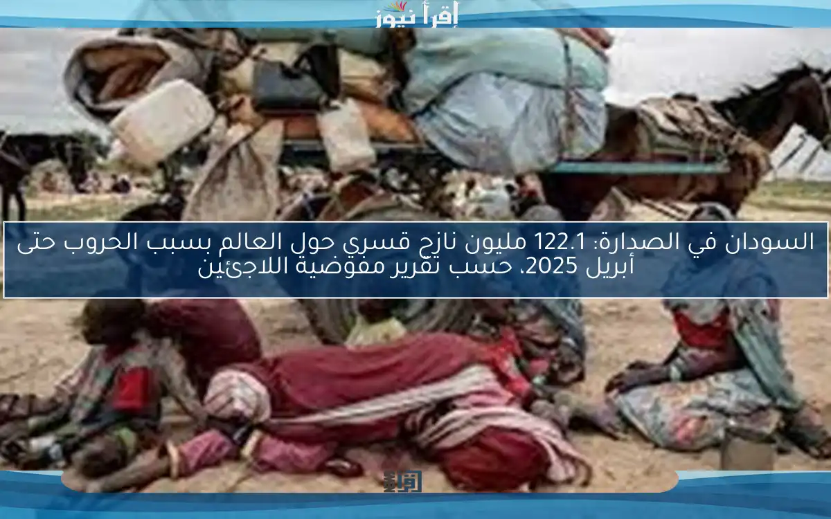 السودان في الصدارة: 122.1 مليون نازح قسري حول العالم بسبب الحروب حتى أبريل 2025، حسب تقرير مفوضية اللاجئين