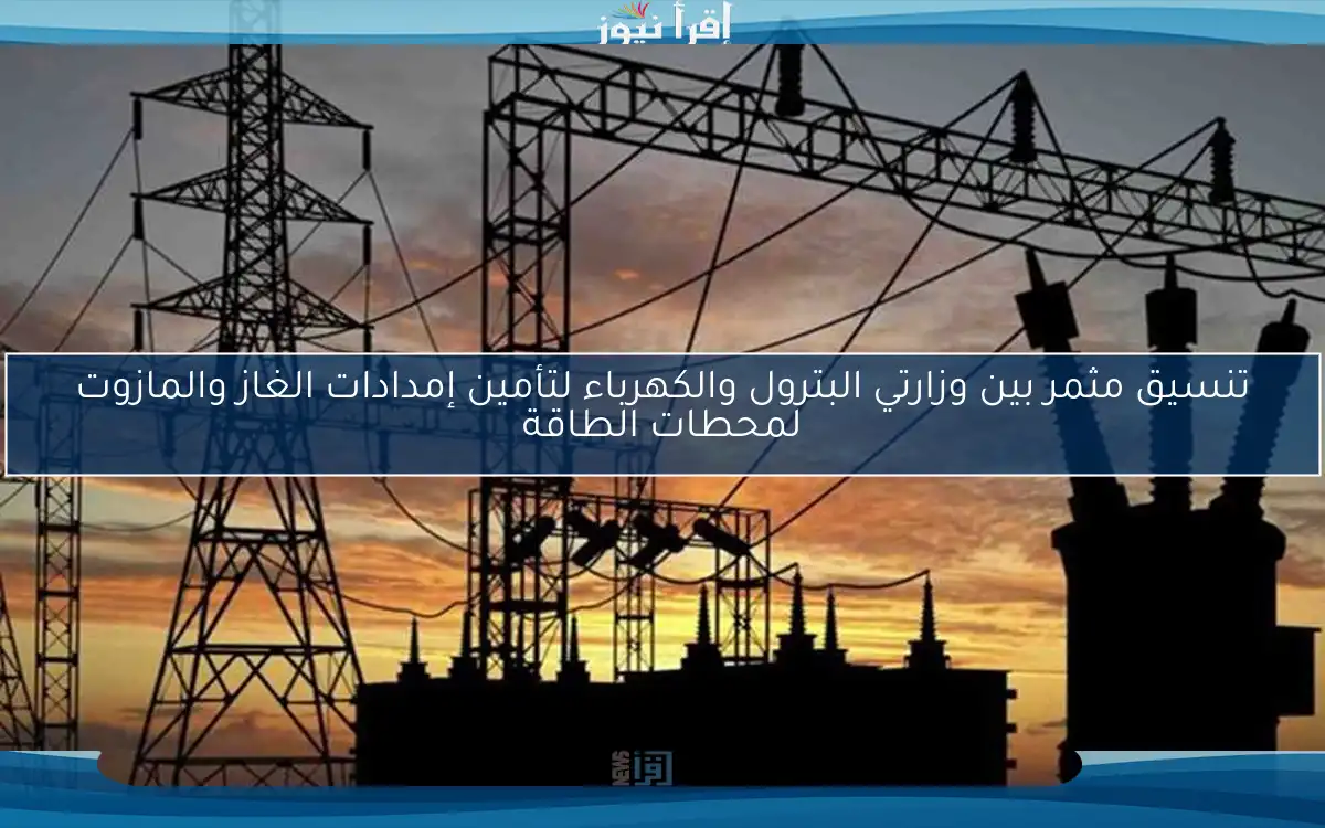 تنسيق مثمر بين وزارتي البترول والكهرباء لتأمين إمدادات الغاز والمازوت لمحطات الطاقة