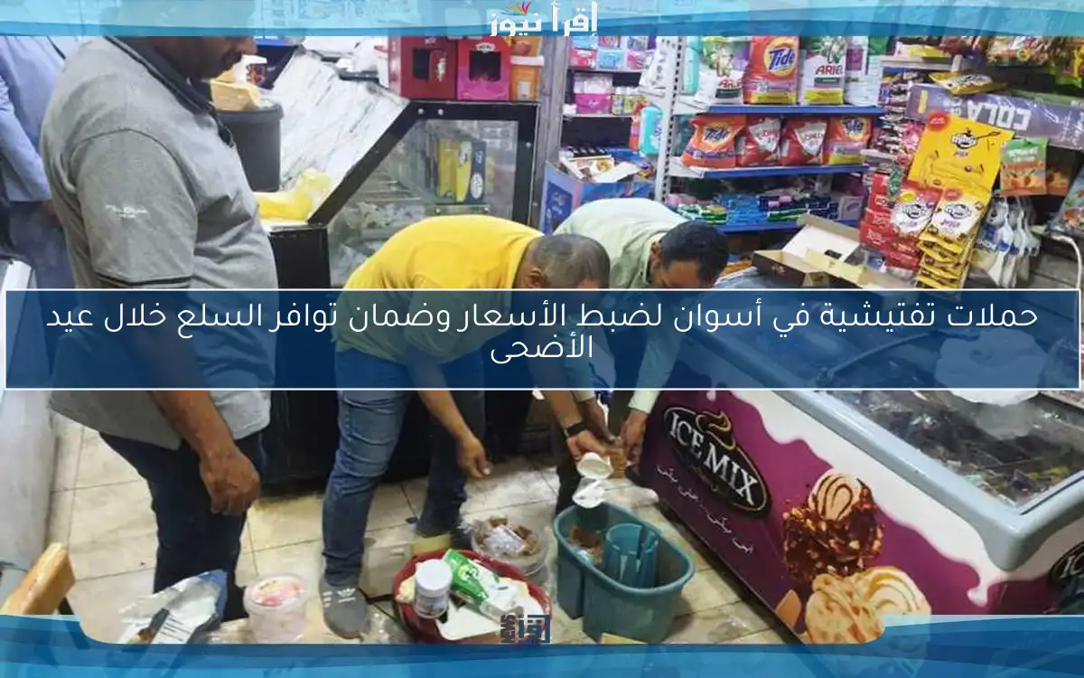 حملات تفتيشية في أسوان لضبط الأسعار وضمان توافر السلع خلال عيد الأضحى