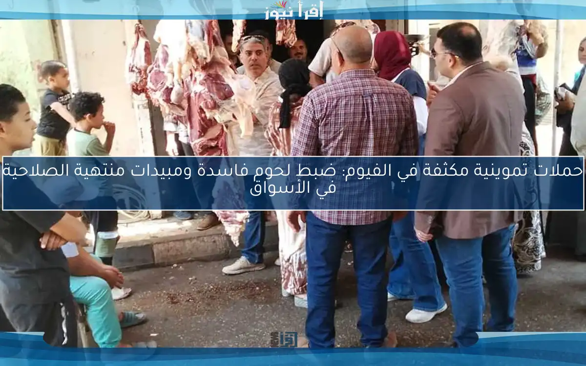 حملات تموينية مكثفة في الفيوم: ضبط لحوم فاسدة ومبيدات منتهية الصلاحية في الأسواق