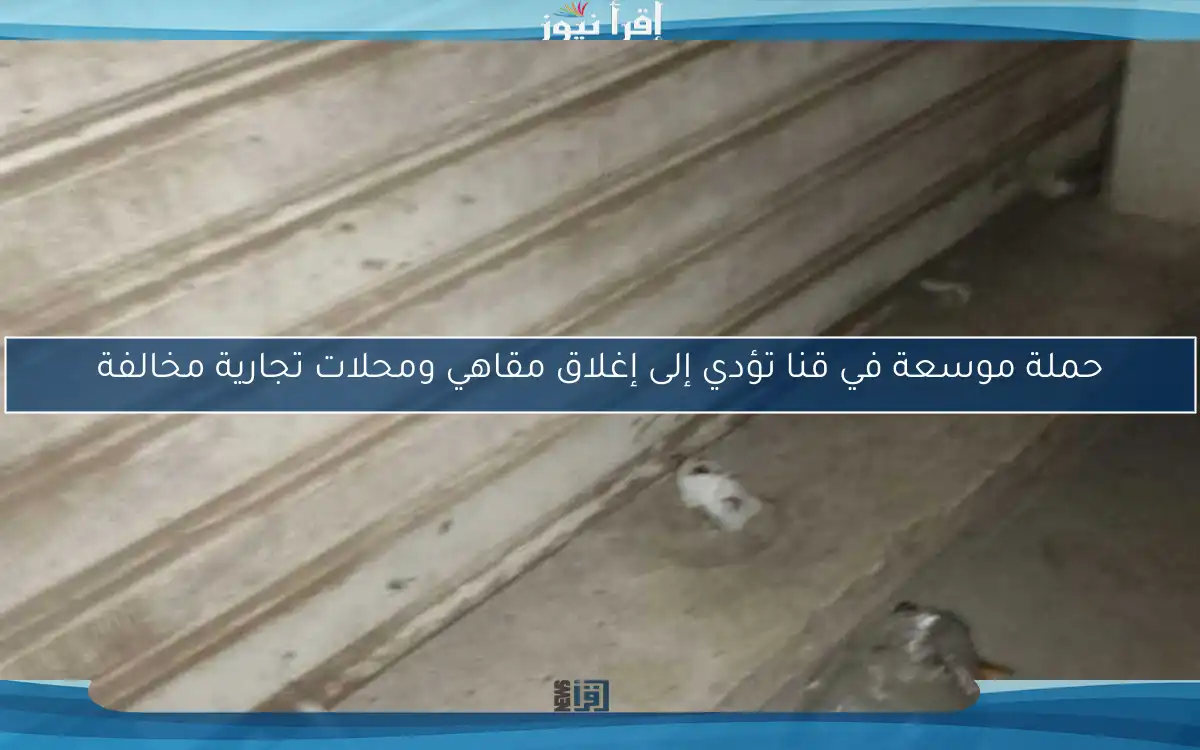 حملة موسعة في قنا تؤدي إلى إغلاق مقاهي ومحلات تجارية مخالفة