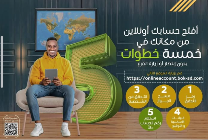 خطوات فتح حساب بنك الخرطوم بالرقم الوطني 2025