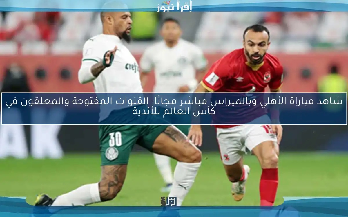 شاهد مباراة الأهلي وبالميراس مباشر مجانًا: القنوات المفتوحة والمعلقون في كأس العالم للأندية
