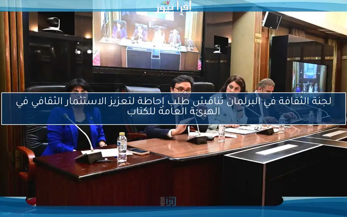 لجنة الثقافة في البرلمان تناقش طلب إحاطة لتعزيز الاستثمار الثقافي في الهيئة العامة للكتاب