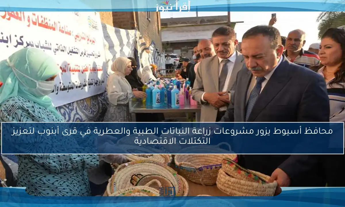 محافظ أسيوط يزور مشروعات زراعة النباتات الطبية والعطرية في قرى أبنوب لتعزيز التكتلات الاقتصادية
