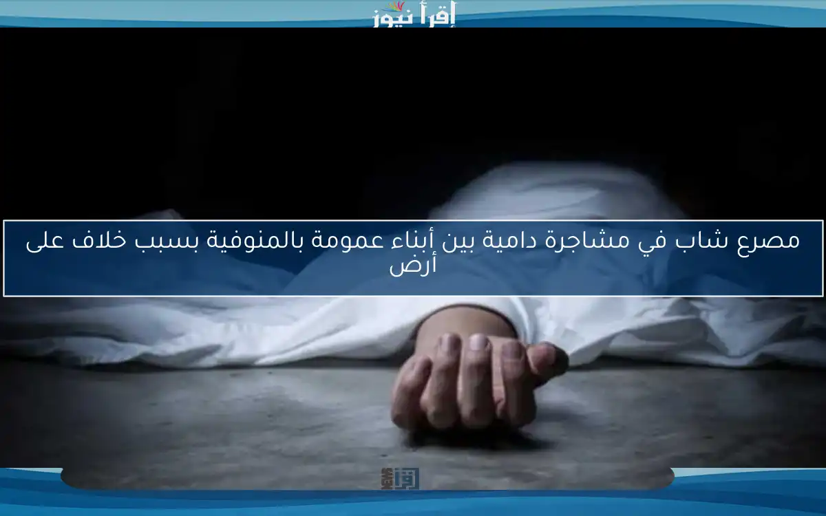 مصرع شاب في مشاجرة دامية بين أبناء عمومة بالمنوفية بسبب خلاف على أرض