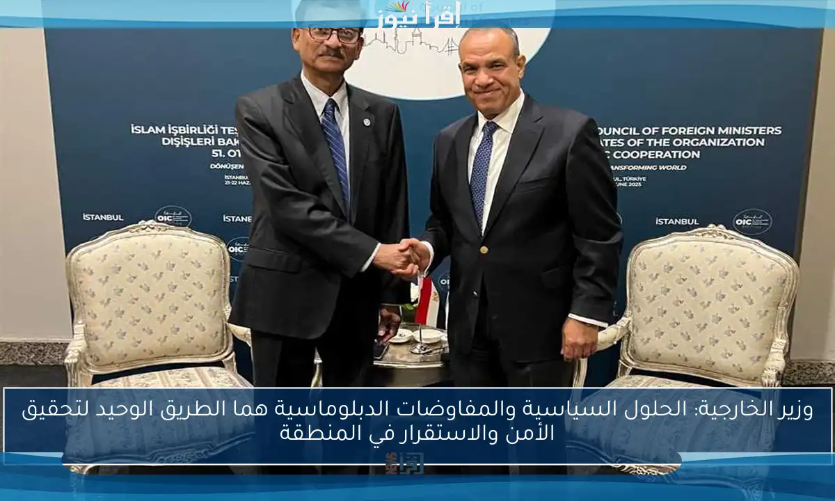 وزير الخارجية: الحلول السياسية والمفاوضات الدبلوماسية هما الطريق الوحيد لتحقيق الأمن والاستقرار في المنطقة
