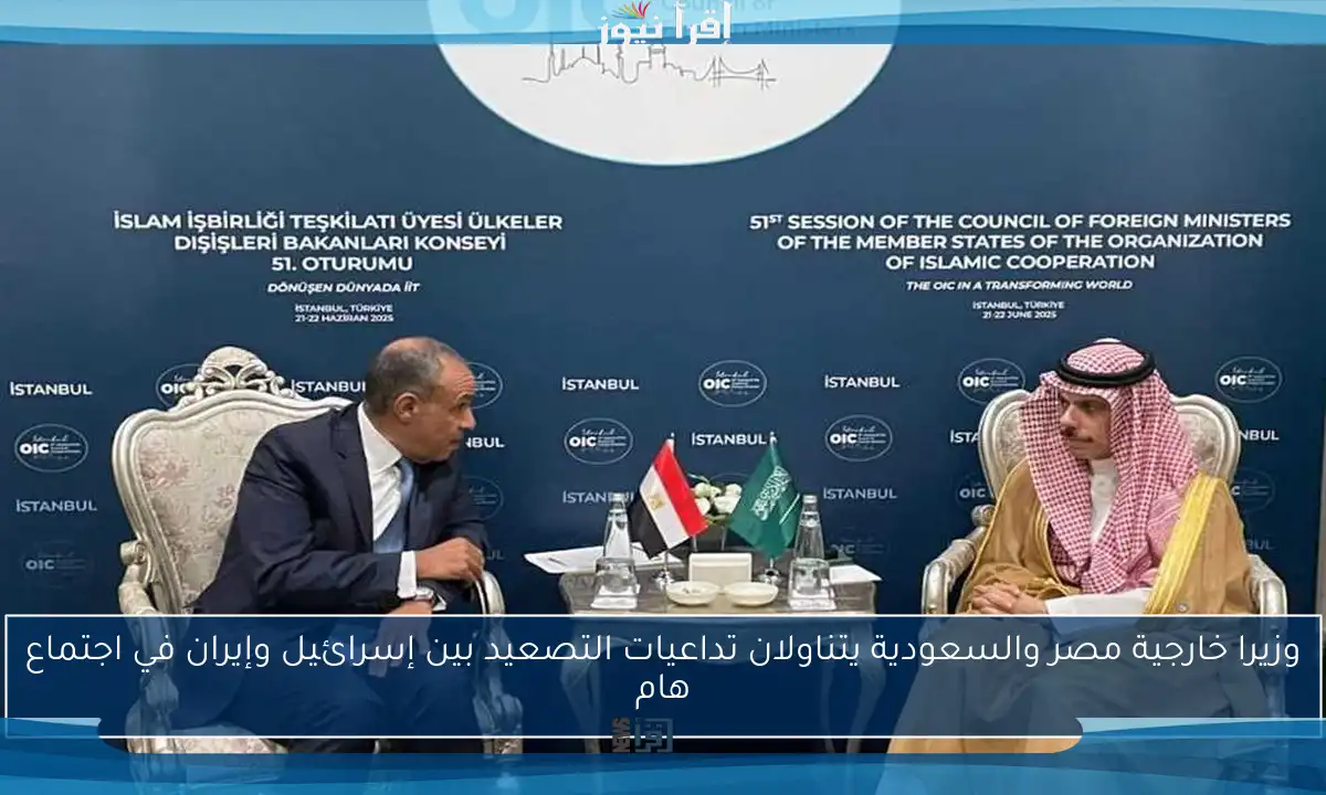 وزيرا خارجية مصر والسعودية يتناولان تداعيات التصعيد بين إسرائيل وإيران في اجتماع هام